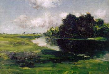 William Merritt Chase : Long Island Landscape after a Shower of Rain